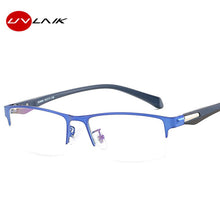 Load image into Gallery viewer, UVLAIK Men Finished Myopia Glasses Men&#39;s Business Metal Short-sighted Eyewear Half Frame With Degree Alloy Eyeglasses Frame