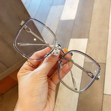 Load image into Gallery viewer, UVLAIK Oversized Transparent Glasses Frame Women Green Orange Clear Glasses Frame Female Alloy Big Square Eyeglasses