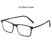 Load image into Gallery viewer, UVLAIK Pure Titanium Glasses Frame Men Comfortable Square Frame TR90 Eyeglasses Ultra Light Busines Myopia Optical Glasses Frame