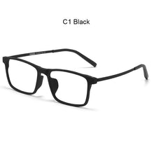 Load image into Gallery viewer, UVLAIK Pure Titanium Glasses Frame Men Comfortable Square Frame TR90 Eyeglasses Ultra Light Busines Myopia Optical Glasses Frame
