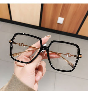 UVLAIK Montatura per occhiali quadrati anti-luce blu Montatura per occhiali per computer oversize Donna Uomo Occhiali ottici quadrati Montature per occhiali
