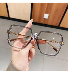 UVLAIK Montatura per occhiali quadrati anti-luce blu Montatura per occhiali per computer oversize Donna Uomo Occhiali ottici quadrati Montature per occhiali