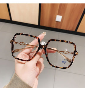 UVLAIK Montatura per occhiali quadrati anti-luce blu Montatura per occhiali per computer oversize Donna Uomo Occhiali ottici quadrati Montature per occhiali