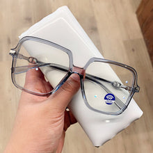 Carica l&#39;immagine nel visualizzatore di Gallery, UVLAIK Montatura per occhiali quadrati anti-luce blu Montatura per occhiali per computer oversize Donna Uomo Occhiali ottici quadrati Montature per occhiali