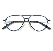 Load image into Gallery viewer, UVLAIK Transparent Glasses Frame Men Women Anti Blue light Pilot Eyeglasses Clear Glasses Optical Spectacle Frame with Box