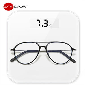 UVLAIK Transparent Glasses Frame Men Women Anti Blue light Pilot Eyeglasses Clear Glasses Optical Spectacle Frame with Box