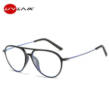 Load image into Gallery viewer, UVLAIK Transparent Glasses Frame Men Women Anti Blue light Pilot Eyeglasses Clear Glasses Optical Spectacle Frame with Box