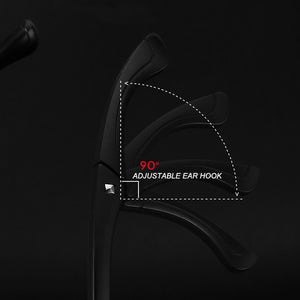 UVLAIK Ultralight TR90 Glasses Frame Men Sports Flexible Adjustable Ear Hook Eyeglasses Lens Customize Myopia Prescription Glass