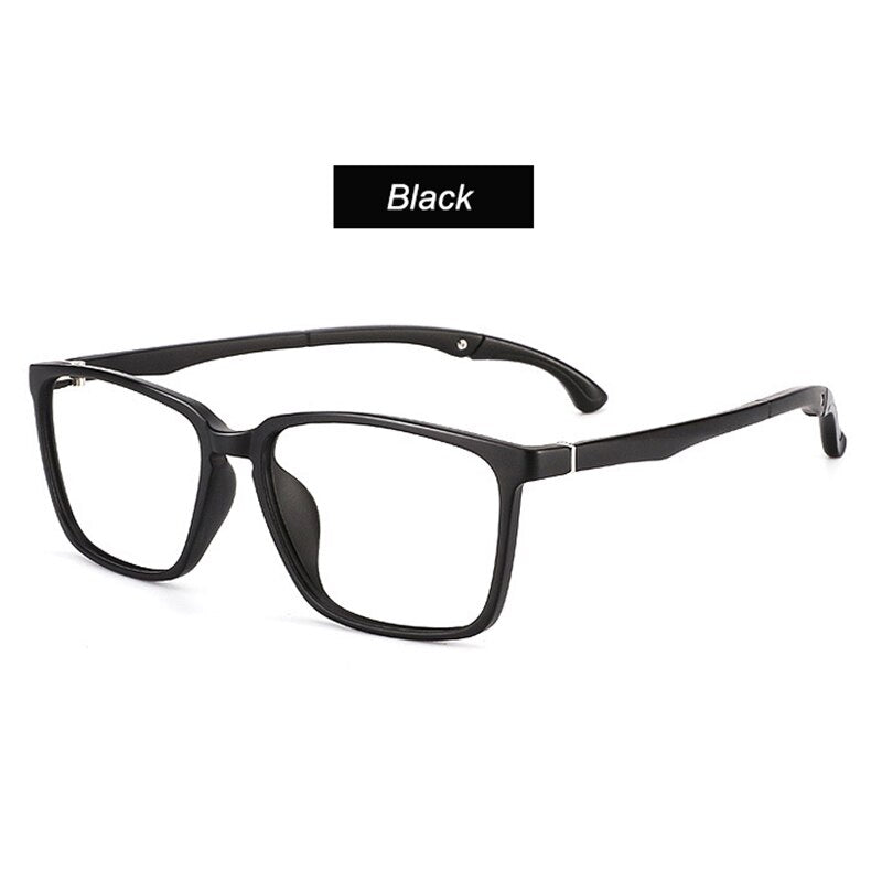 UVLAIK Ultralight TR90 Glasses Frame Men Sports Flexible Adjustable Ear Hook Eyeglasses Lens Customize Myopia Prescription Glass