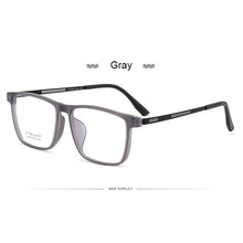 Load image into Gallery viewer, UVLAIK Ultralight TR90 Spectacle frame Men Pure Titanium Carved Myopia Glasses frame Men&#39;s Business Eyeglasses Large Full-frame