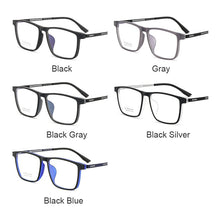 Load image into Gallery viewer, UVLAIK Ultralight TR90 Spectacle frame Men Pure Titanium Carved Myopia Glasses frame Men&#39;s Business Eyeglasses Large Full-frame