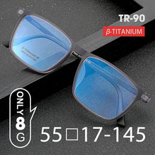 Load image into Gallery viewer, UVLAIK Ultralight TR90 Spectacle frame Men Pure Titanium Carved Myopia Glasses frame Men&#39;s Business Eyeglasses Large Full-frame