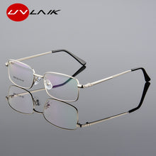 Load image into Gallery viewer, UVLAIK Vintage Men Titanium Alloy Optical Glasses Frame Ultralight Square Business Myopia Prescription Computer Eyeglasses