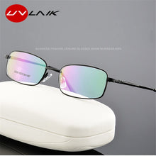 Load image into Gallery viewer, UVLAIK Vintage Men Titanium Alloy Optical Glasses Frame Ultralight Square Business Myopia Prescription Computer Eyeglasses