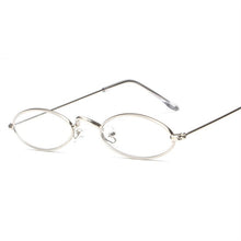 Load image into Gallery viewer, UVLAIK Vintage Small Oval Sunglasses Women Retro Brand Skinny Metal Frame Sunnies Men Sun Glasses Red Yellow Cat Eye Eyewear