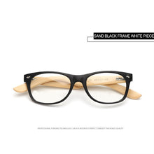 Load image into Gallery viewer, UVLAIK Wooden Eyeglasses Clear Lens Myopia Prescription Optic Glasses Men Women Bamboo Eye Glasses Transparent Spectacle Frame
