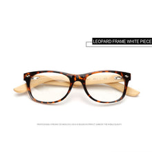 Load image into Gallery viewer, UVLAIK Wooden Eyeglasses Clear Lens Myopia Prescription Optic Glasses Men Women Bamboo Eye Glasses Transparent Spectacle Frame