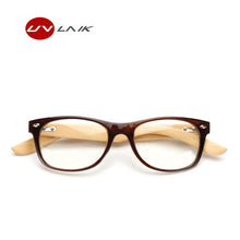 Load image into Gallery viewer, UVLAIK Wooden Eyeglasses Clear Lens Myopia Prescription Optic Glasses Men Women Bamboo Eye Glasses Transparent Spectacle Frame