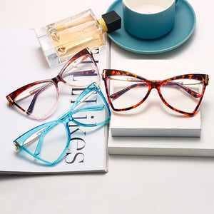 Myopia Prescription Glasses Women Men Cat Eye Clear Glasses Optical Eyeglasses Frame Transparent Lens Spectacle Frame Unisex