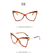 Load image into Gallery viewer, Myopia Prescription Glasses Women Men Cat Eye Clear Glasses Optical Eyeglasses Frame Transparent Lens Spectacle Frame Unisex