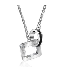 Load image into Gallery viewer, Necklaces &amp; Pendants Couple Necklace for Men and Women Heart and Square Paired Pendant Valentines D Gift 2018 SN048