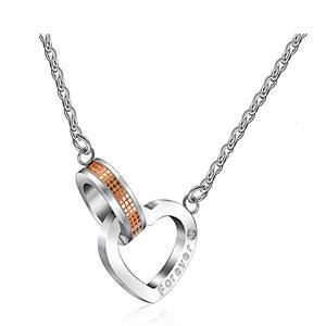 Necklaces & Pendants Couple Necklace for Men and Women Heart and Square Paired Pendant Valentines D Gift 2018 SN048