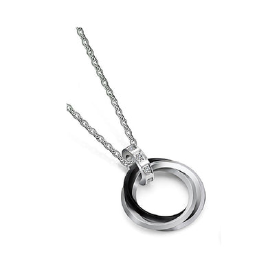 Triple Circle Necklaces & Pendants for Men and Women Couple Necklace Stainless Steel Pendant Valentines D Gift TN053