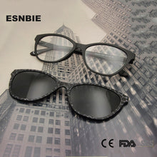 Load image into Gallery viewer, Ultem Cat Eye Spectacles Ladies Magnet Sunglasses Men Polarized Glasses Clip On Glass Plastic Titanium Eyewear Frames Women