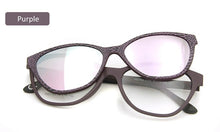 Load image into Gallery viewer, Ultem Cat Eye Spectacles Ladies Magnet Sunglasses Men Polarized Glasses Clip On Glass Plastic Titanium Eyewear Frames Women