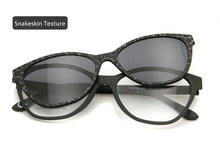Load image into Gallery viewer, Ultem Cat Eye Spectacles Ladies Magnet Sunglasses Men Polarized Glasses Clip On Glass Plastic Titanium Eyewear Frames Women