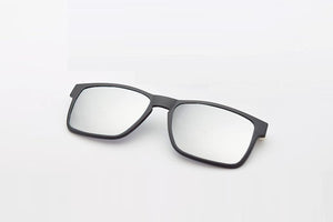 Ultem Glasses Frame For Men With Polarized Magnet Clip Sunglasses Myopia Women Eyewear Prescription Lens Driving Mirror JKK75
