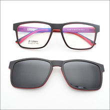 Load image into Gallery viewer, Ultem Glasses Frame For Men With Polarized Magnet Clip Sunglasses Myopia Women Eyewear Prescription Lens Driving Mirror JKK75