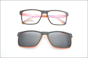 Ultem Glasses Frame For Men With Polarized Magnet Clip Sunglasses Myopia Women Eyewear Prescription Lens Driving Mirror JKK75