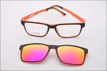 Load image into Gallery viewer, Ultem Glasses Frame For Men With Polarized Magnet Clip Sunglasses Myopia Women Eyewear Prescription Lens Driving Mirror JKK75