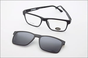 Ultem Glasses Frame For Men With Polarized Magnet Clip Sunglasses Myopia Women Eyewear Prescription Lens Driving Mirror JKK75