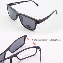 Load image into Gallery viewer, Ultem Glasses Frame For Men With Polarized Magnet Clip Sunglasses Myopia Women Eyewear Prescription Lens Driving Mirror JKK75