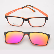 Load image into Gallery viewer, Ultem Glasses Frame For Men With Polarized Magnet Clip Sunglasses Myopia Women Eyewear Prescription Lens Driving Mirror JKK75