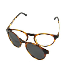 Carica l'immagine nel visualizzatore di Gallery, Ultem Memory Vintage Round Optical Eyeglasses Magnetic Clip On Sunglasses Polarized Men Women Magnet Eyewear Glasses Frames