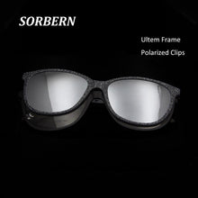 Carica l&#39;immagine nel visualizzatore di Gallery, Montatura per occhiali da vista in plastica Ultem in titanio Montatura per occhiali da donna Cateye con clip magnetiche Occhiali da sole polarizzati Clip su lente 