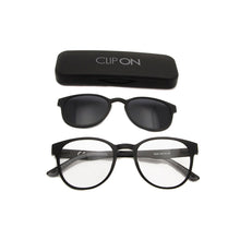 Load image into Gallery viewer, Ultem Plastic Titanium Women Optical Frame With Clip On Sunglasses Men Polarized Round Eyeglasses Eyewear Frames Uv400