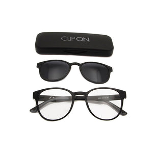 Ultem Plastic Titanium Women Optical Frame With Clip On Sunglasses Men Polarized Round Eyeglasses Eyewear Frames Uv400