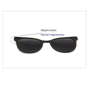 Ultem Plastic Titanium Women Optical Frame With Clip On Sunglasses Men Polarized Round Eyeglasses Eyewear Frames Uv400