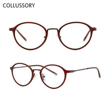 Load image into Gallery viewer, Ultem Round Eyeglasses Frame for Women Men Prescription Glasses Frames for Boy Girl Small Vintage Optical Eyewear with Clear Len