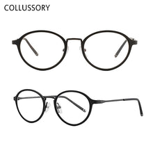 Load image into Gallery viewer, Ultem Round Eyeglasses Frame for Women Men Prescription Glasses Frames for Boy Girl Small Vintage Optical Eyewear with Clear Len