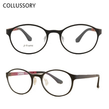 Load image into Gallery viewer, Ultem Round Eyeglasses Frames for Women Men Prescription Glasses Frame for Boy Girl Vintage Eye Wear Sport Style with Clear Lens