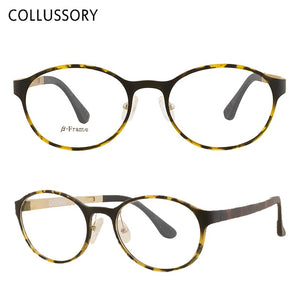 Ultem Round Eyeglasses Frames for Women Men Prescription Glasses Frame for Boy Girl Vintage Eye Wear Sport Style with Clear Lens