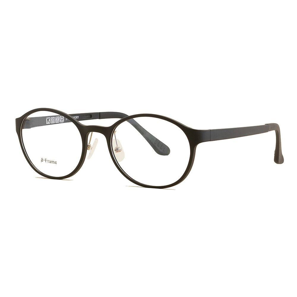 Ultem Round Eyeglasses Frames for Women Men Prescription Glasses Frame for Boy Girl Vintage Eye Wear Sport Style with Clear Lens