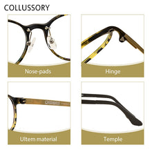 Load image into Gallery viewer, Ultem Round Eyeglasses Frames for Women Men Prescription Glasses Frame for Boy Girl Vintage Eye Wear Sport Style with Clear Lens