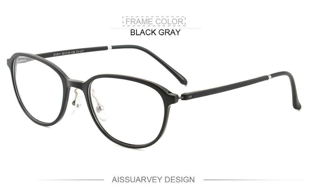 Ultem Round Optical Eyeglasses Frames for Women Men Optical Flexible Glasses Frame Prescription Eyewear Vintage Goggles Light