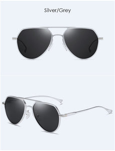 Ultra Light Aluminum Magnesium Full Frame Sunglasses Polarized Driving Mirror Sunglasses 6530